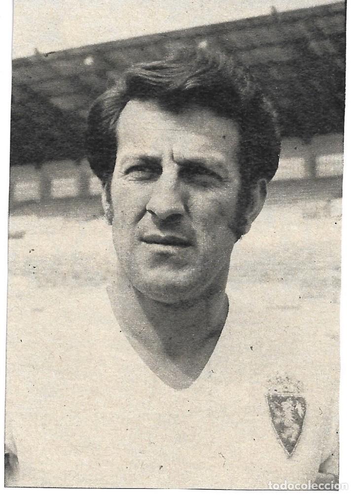 Collectionnisme sportif: REAL ZARAGOZA: Recorte de OCAMPOS. 1973