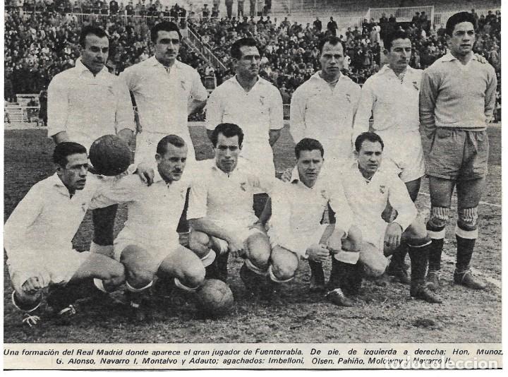 Collectionnisme sportif: REAL MADRID: Recorte de un equipo de la temporada 50-51