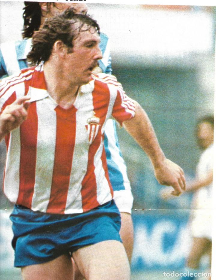 Coleccionismo deportivo: REAL SPORTING DE GIJ&Oacute;N: P&oacute;ster de CUNDI. - Foto 1
