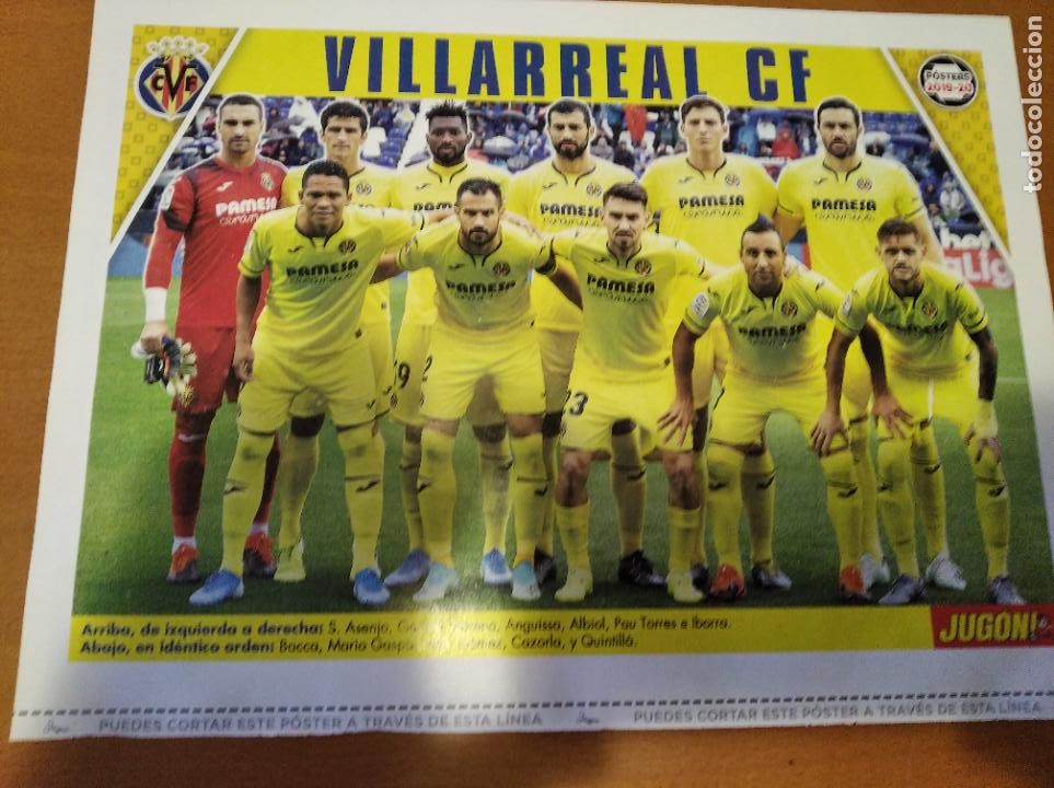 Coleccionismo deportivo: Poster Villarreal - Goly - Foto 1
