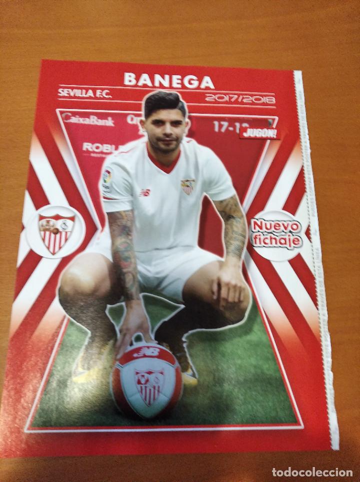 Coleccionismo deportivo: Poster Banega - Sevilla - Goly - Foto 1