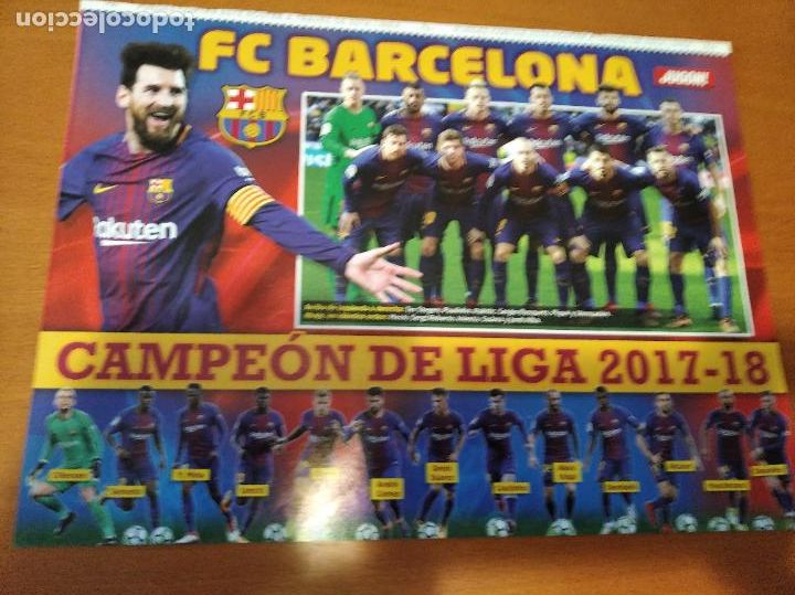 Collezionismo sportivo: Poster Barcelona Campeon Liga 2017-18 - Goly