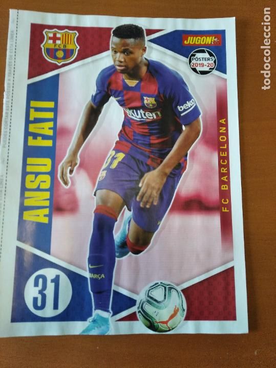 Collezionismo sportivo: Poster Doble Ansu Fati - Barcelona y Salisu - Valladolid - Goly promo