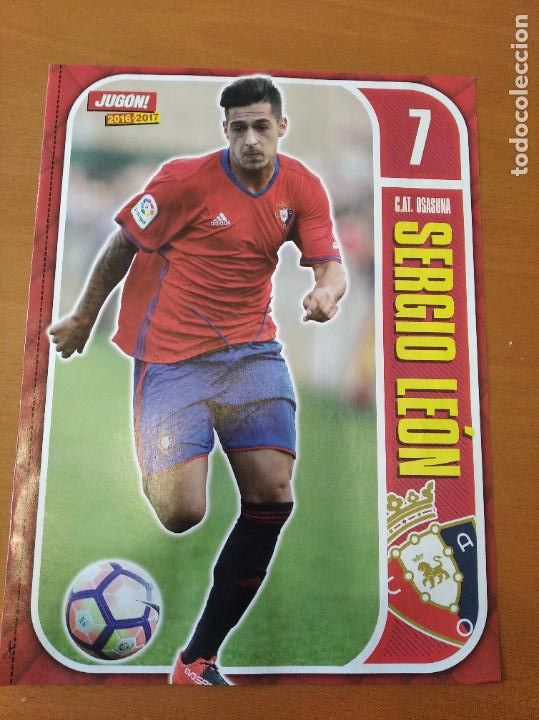 Sports collectibles: Poster Doble Sergio Leon - Osasuna y Las Palmas - Goly