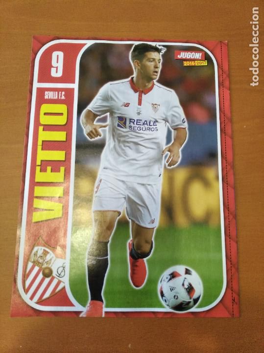 Sports collectibles: Poster Doble Vietto - Sevilla y Pedro Leon - Eibar - Goly