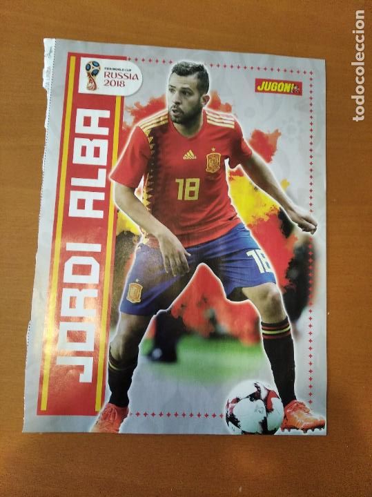 Coleccionismo deportivo: Poster Doble Jordi Alba y Koke - Espa&ntilde;a - Goly