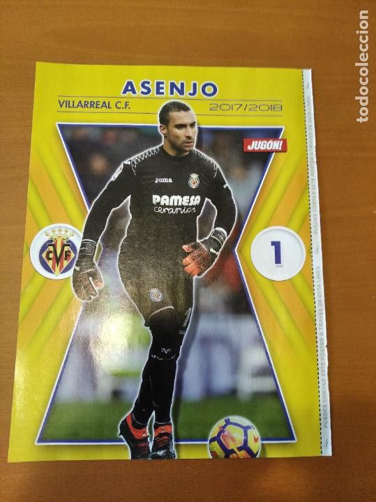 Collezionismo sportivo: Poster Doble Asenjo - Villarreal y Angel - Getafe - Goly