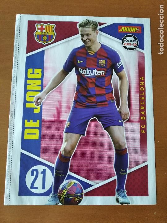 Coleccionismo deportivo: Poster Doble De Jong - Barcelona y Denis Suarez - Celta Vigo - goly