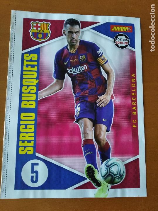 Coleccionismo deportivo: Poster Doble Busquets - Barcelona y Athletic Bilbao - goly