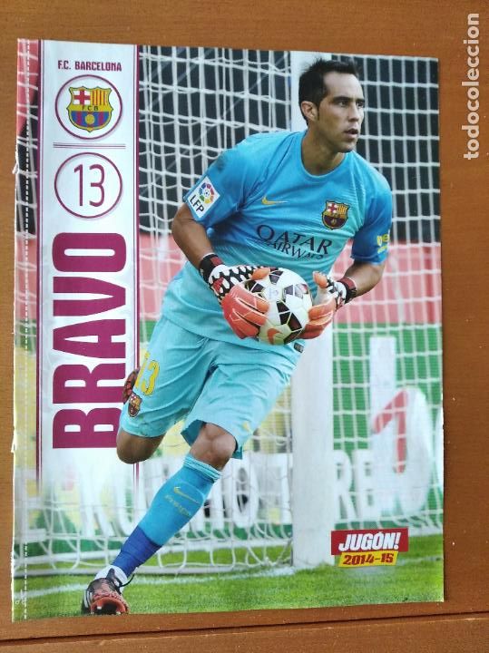 Coleccionismo deportivo: Poster Doble Bravo - Barcelona y Sevilla - goly