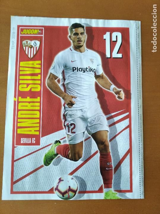 Coleccionismo deportivo: Poster Doble Andre Silva - Sevilla y Eibar - goly