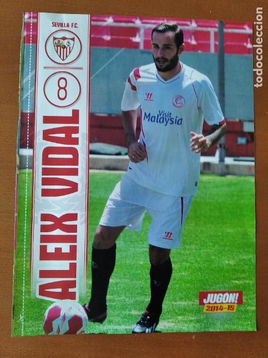 Coleccionismo deportivo: Poster Doble Aleix Vidal - Sevilla y Pablo Hernandez - Celta Vigo - goly