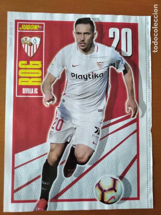 Coleccionismo deportivo: Poster Doble Rog - Sevilla y Roger - Levante - goly