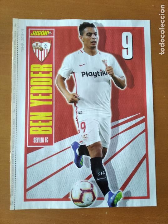 Coleccionismo deportivo: Poster Doble Ben Yedder- Sevilla y Loren - Betis - goly