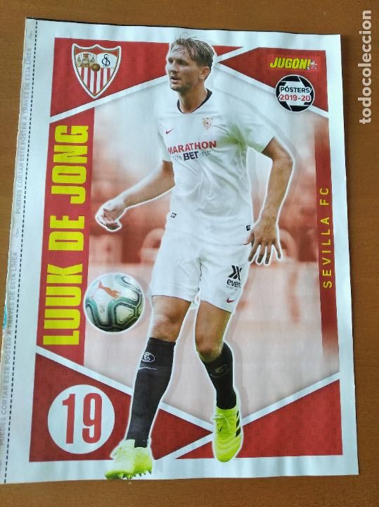 Sammelleidenschaft Sport: Poster Doble Luuk De Jong - Sevilla y Getafe - goly