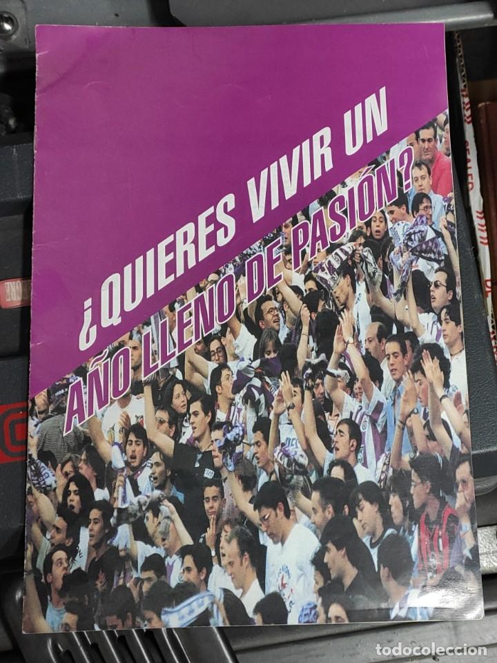 Collectionnisme sportif: Real Valladolid, folleto promocional socios tempprada 1996-1997