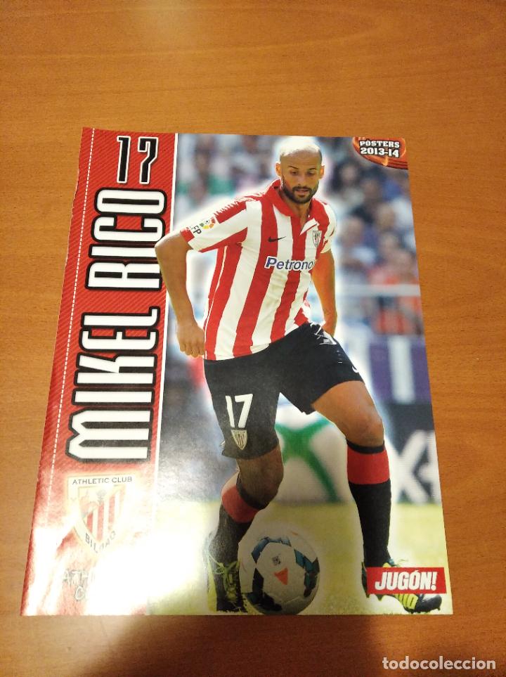 Coleccionismo deportivo: Poster Doble Mikel Rico - Athletic Bilbao y Villarreal - goly