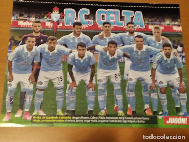 Collectionnisme sportif: Poster Doble Celta Vigo y Marcos Asensio - Espanyol - Espa&ntilde;ol - goly