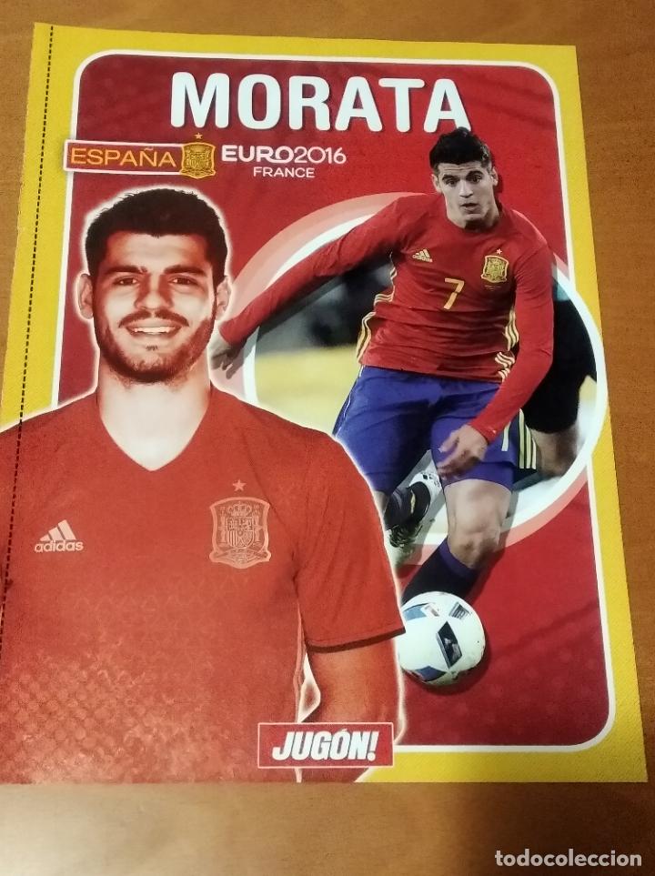 Collectionnisme sportif: Poster Doble Morata y Pedro - Espa&ntilde;a Euro 2016 - goly
