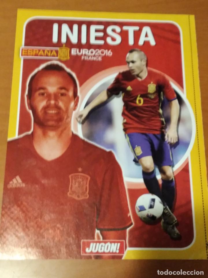 Collectionnisme sportif: Poster Doble Iniesta y Espa&ntilde;a Euro 2016 - goly