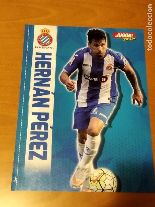 Collectionnisme sportif: Poster Doble Hernan Perez - Espanyol - Espa&ntilde;ol y Van Der Vaart - Betis - goly