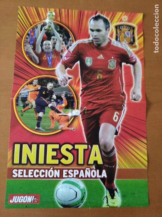 Collectionnisme sportif: Poster Grande Iniesta - Espa&ntilde;a - goly