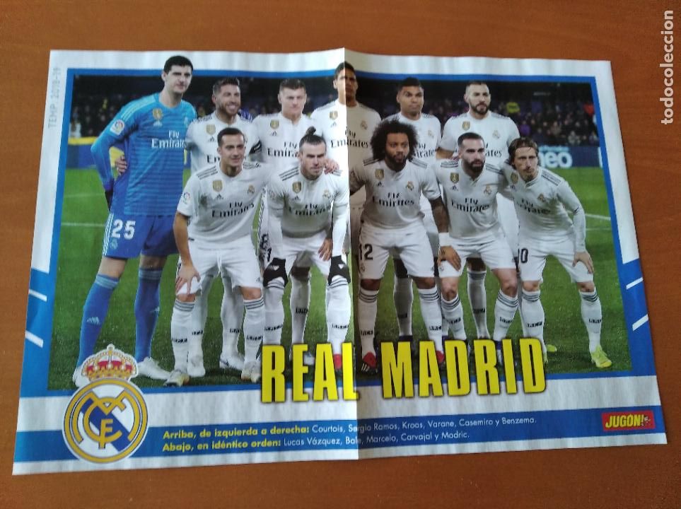 Collectionnisme sportif: Poster Grande Real Madrid - 2018-19 - goly