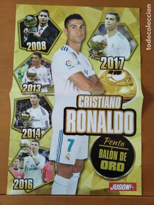 Collectionnisme sportif: Poster Grande Doble Cristiano Ronaldo - Real Madrid y Atletico Madrid - goly
