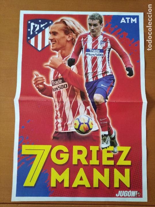 Collectionnisme sportif: Poster Grande Doble Griezmann - Atletico Madrid y Barcelona - goly promo