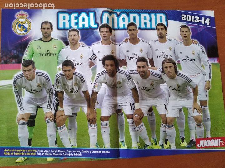 Coleccionismo deportivo: Poster Grande Doble Real Madrid y Diego Costa - Atletico Madrid - goly