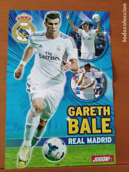 Collezionismo sportivo: Poster Grande Doble Bale - Real Madrid y Real Sociedad - goly