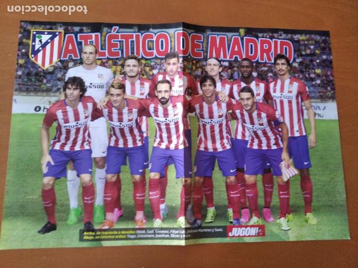 Collezionismo sportivo: Poster Grande Doble Atletico Madrid y Espa&ntilde;a Euro Francia 2016 - goly promo