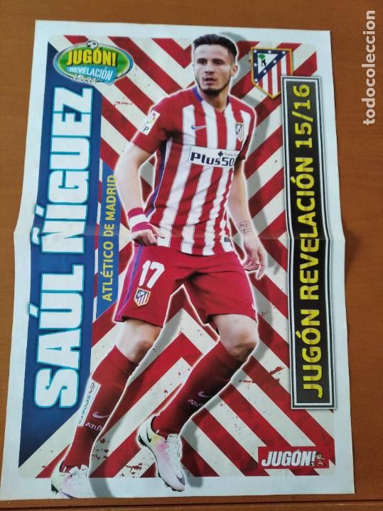 Collezionismo sportivo: Poster Grande Doble Saul - Atletico Madrid y Aduriz - Athletic Bilbao - goly promo