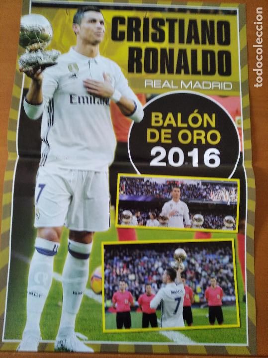 Sports collectibles: Poster Grande 3 Cristiano Ronaldo Real Madrid y Iago Aspas Celta Vigo y Busquets Barcelona - goly