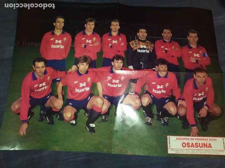 Sammelleidenschaft Sport: CARTEL POSTER FUTBOL OSASUNA 92/93 LAS PROVINCIAS