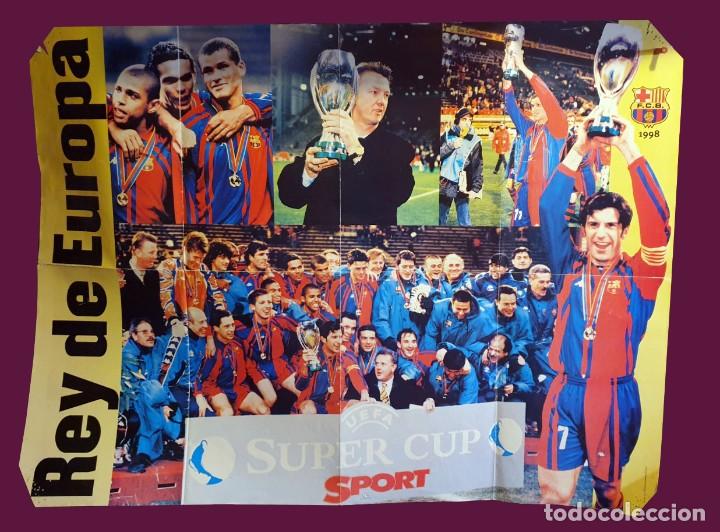 Sammelleidenschaft Sport: F.C.BARCELONA - POSTER SPORT - REY DE EUROPA - 1998