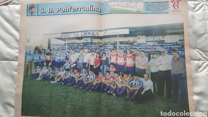 Collectionnisme sportif: POSTER S.D. PONFERRADINA 1993-94 LA VOZ DE GALICIA