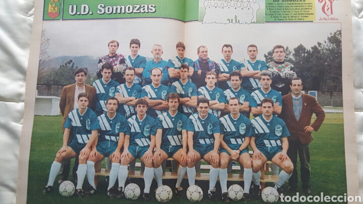 Sammelleidenschaft Sport: U.D.SOMOZAS P&Oacute;STER 1993-94 LA VOZ DE GALICIA