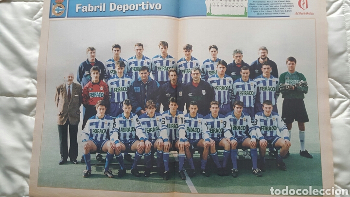 Sammelleidenschaft Sport: FABRIL DEPORTIVO 1993-94 POSTER LA VOZ DE GALICIA