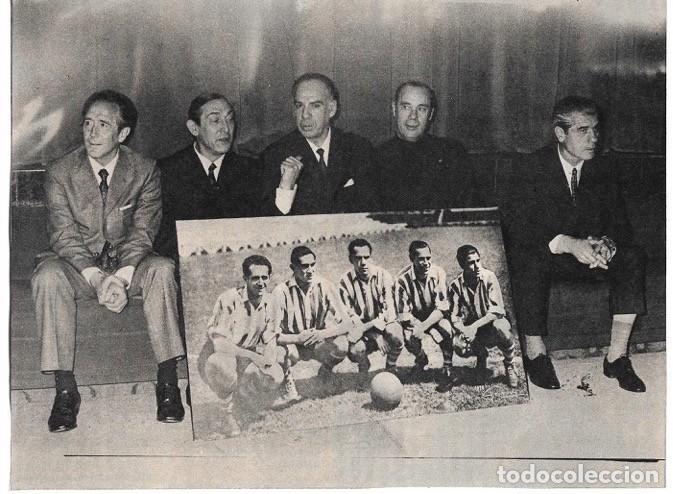Sammelleidenschaft Sport: ATHLETIC DE BILBAO: Gran recorte de la m&iacute;tica delantera IRIONDO, VENANCIO, ZARRA, PANIZO y GAINZA