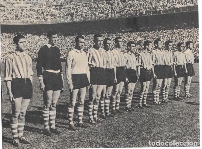 Collezionismo sportivo: ATHLETIC DE BILBAO: Gran recorte del equipo que gan&oacute; la Copa de 1955