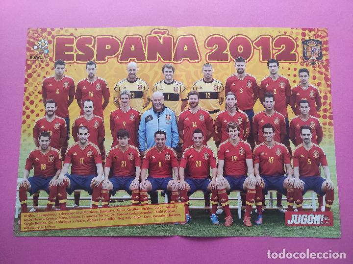 Coleccionismo deportivo: POSTER SELECCION ESPA&Ntilde;OLA CAMPEONA EURO 2012 - ESPA&Ntilde;A EUROCOPA 12 REVISTA JUGON