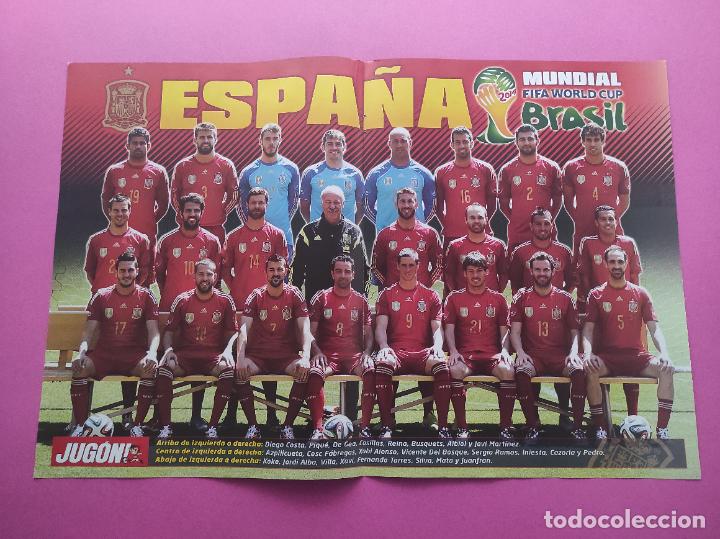 Collezionismo sportivo: POSTER SELECCION ESPA&Ntilde;OLA MUNDIAL RUSIA 2014 - ESPA&Ntilde;A COPA DEL MUNDO 14 REVISTA JUGON