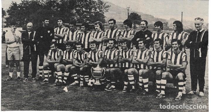 Collezionismo sportivo: ATHLETIC DE BILBAO: Recorte de la plantilla Campeona de Copa en 1973