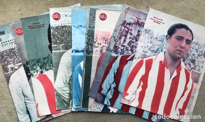 Collezionismo sportivo: Lote de 21 l&aacute;minas, carteles o posters de Jugadores de futbol - Marca - A&ntilde;os 40 - Ver fotos