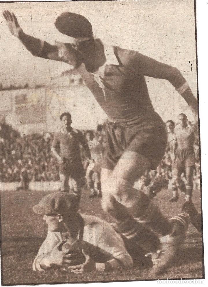 Coleccionismo deportivo: REAL MADRID: Gran recorte de Jacinto QUINCOCES en acci&oacute;n.