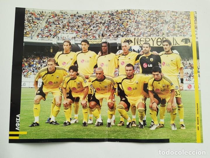 Coleccionismo deportivo: P&Oacute;STER AEK ATENAS (GRECIA) Con Emerson, Sorrentino, Ivic,...