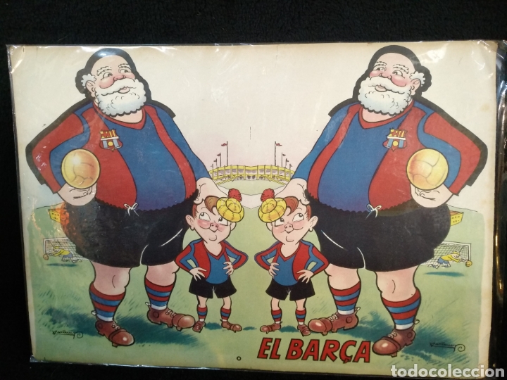 Sammelleidenschaft Sport: Cartel tapas cuento Bar&ccedil;a, vida de Tito balon que lleg&oacute; a ser campe&oacute;n. Ed.Milla