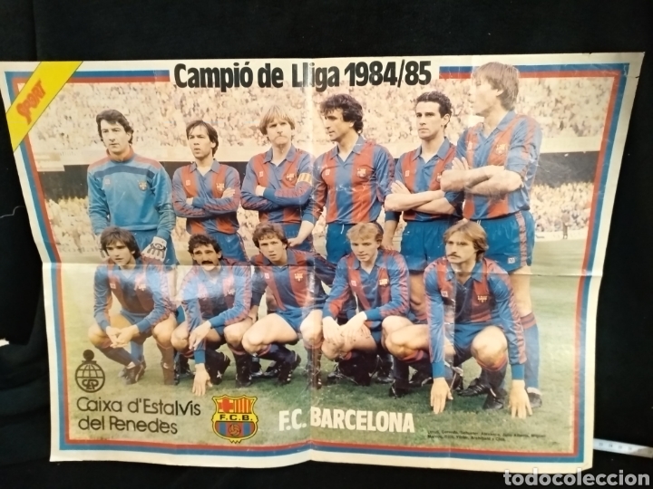 Sammelleidenschaft Sport: Poster F.C Barcelona Campio de lliga 1984/85