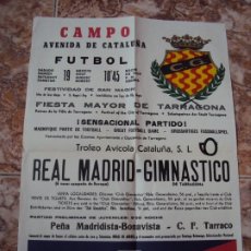 Coleccionismo deportivo: (GT-18)CARTEL GIMNASTICO DE TARRAGONA-REAL MADRID TROFEO AVICOLA CATALUÑA